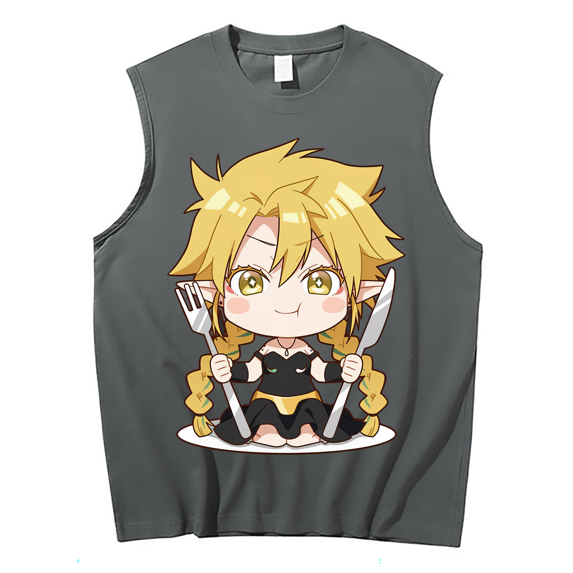 （画像用） 転スラ Regarding Reincarnated to Slime コットン100％タンクトップ（フロントプリント）